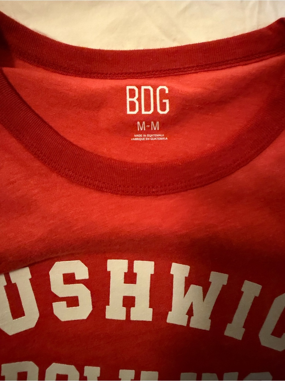 Urban Outfitters Red Ringer Graphic Tee - Bushwick Bowling Club - Picture 3 of 5